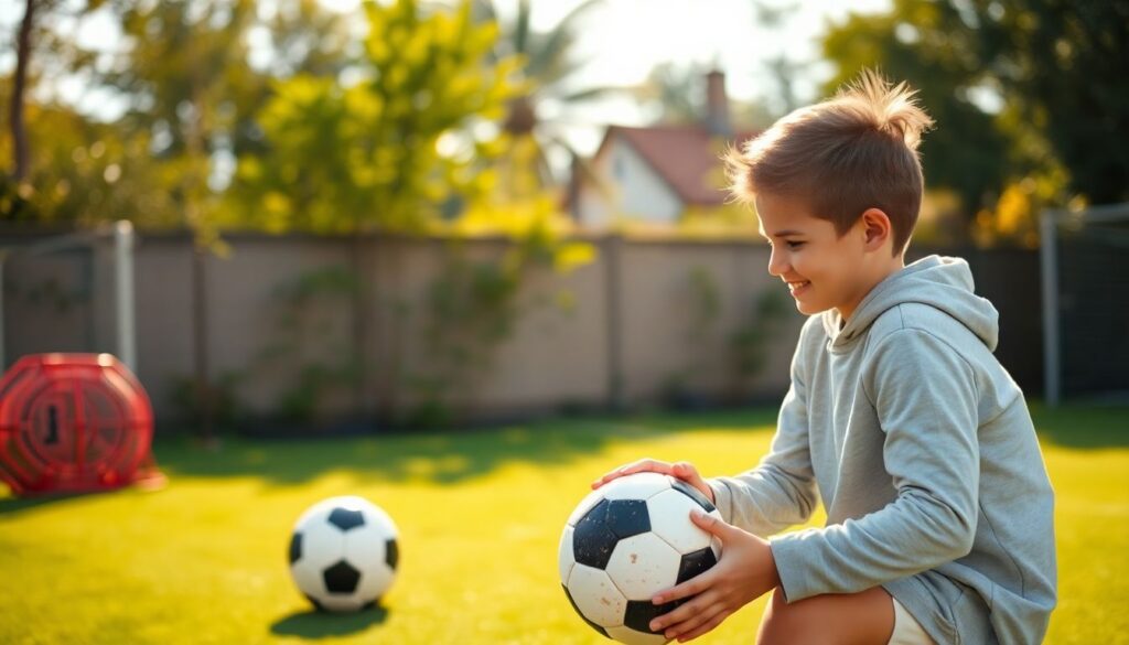 Детский футбол: развитие техники владения мячом - иллюстрация