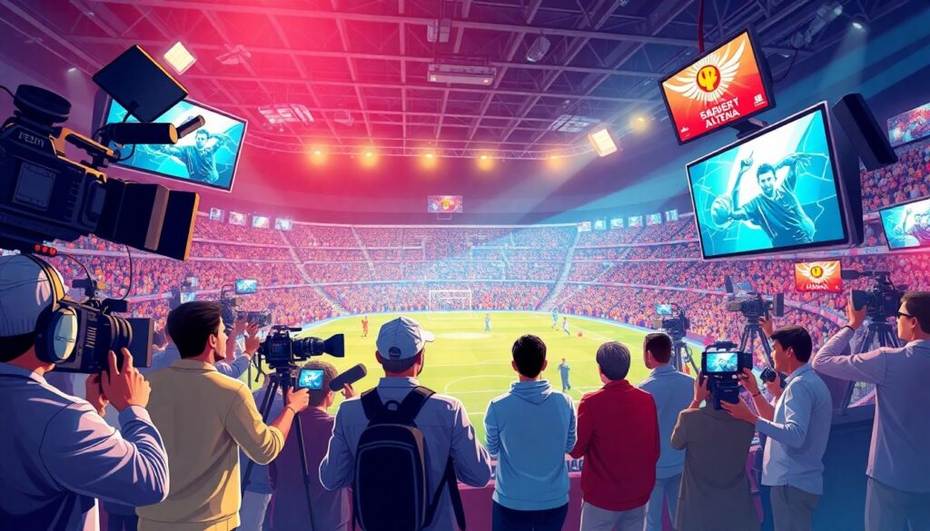 Новости мас-медиа: освещение спортивных проектов - иллюстрация