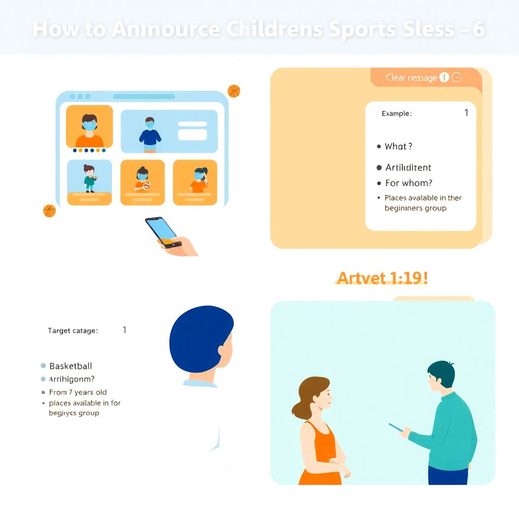 Анонсы тренировок и наборов в детские команды по футболу и другим видам спорта