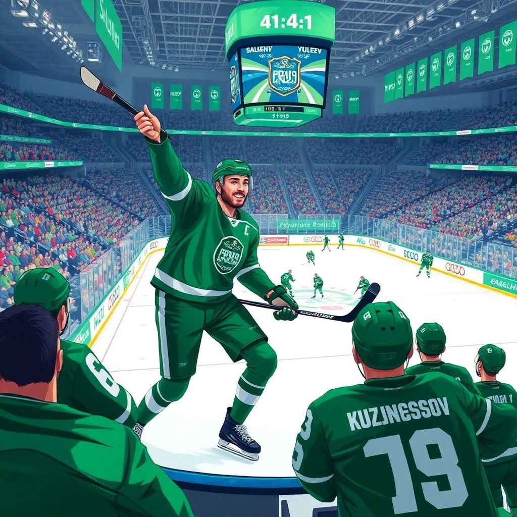 Евгений Кузнецов о первом матче за Салават Юлаев и победе 4:1 над Автомобилистом